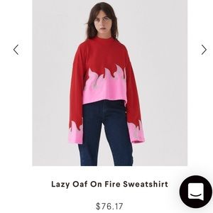 Lazy Oaf “On Fire Sweatshirt”